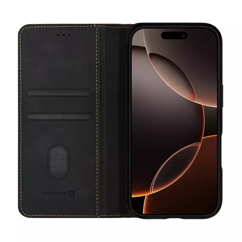 Evelatus Apple iPhone 17 Pro Max Book Case Black