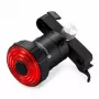 iLike Smart USB Rechargeable Bike Tail Light with Brake Sensor, 7 Lighting Modes, IPX5 Waterproof, Aluminum Bicycle Rear Light, Seat Rail Mount