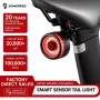 iLike Smart Bike Tail Light, USB Rechargeable LED Bicycle Rear Light with Brake Sensor, Auto Sleep Mode & Vibration Wake-Up