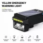 iLike Solar Powered Bike Headlight z 120dB klaksonem, USB ładowalne, 1000LM LED przednie światło rowerowe, bateria 4000mAh, awaryjne światło ostrzegawcze