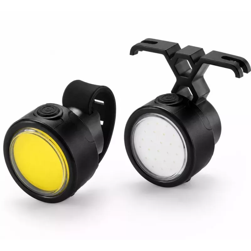 iLike 2PCS Zestaw przednich i tylnych świateł rowerowych – USB ładowalne LED światła rowerowe do rowerów górskich i szosowych, rowerów elektrycznych, hulajnóg, e-hulajnóg, rowerów dziecięcych