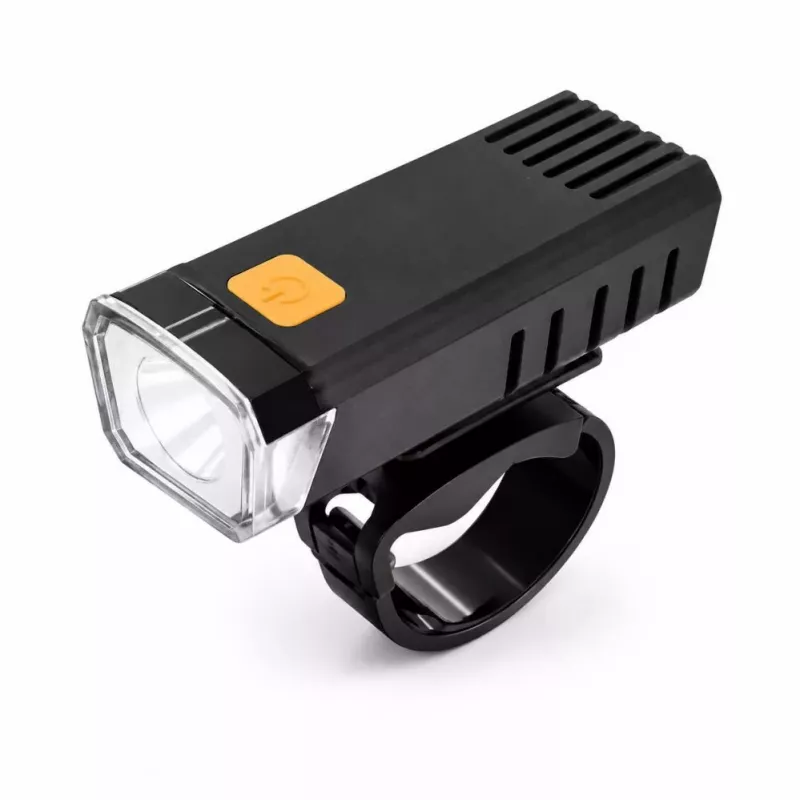 iLike USB Rechargeable Bike Front Light, JH420 High Brightness LED Bicycle Headlight, IP65 Waterproof Cycling Light for MTB, Road Bike & E-Bike Black