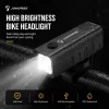 iLike JOHORSE USB Rechargeable Bike Headlight, High Brightness LED Bicycle Front Light, IPX4 Waterproof, ABS Shell, Easy Handlebar Mount