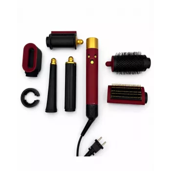iLike Air Styling System – 6-w-1 Zestaw Narzędzi do Stylizacji Włosów - Moc 1200W Czerwony