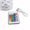 Lampa LED RGB iLike Crystal Touch z głośnikiem Bluetooth, ambientowa lampka nocna, pilot