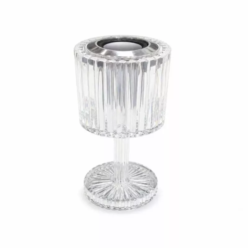 Lampa stołowa LED RGB iLike Crystal Touch z głośnikiem Bluetooth, ambientowym światłem nocnym i pilotem