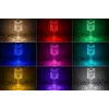 Lampa stołowa LED RGB iLike Crystal Touch z głośnikiem Bluetooth, ambientowym światłem nocnym i pilotem