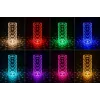 iLike Crystal Bubble Touch RGB LED Table Lamp with Bluetooth Speaker