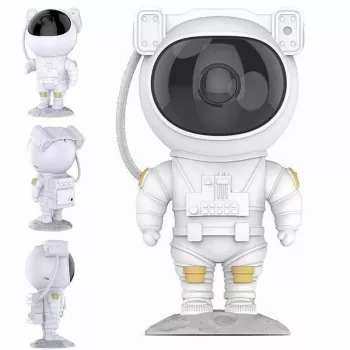 Projektor iLike A1 Astronaut z obrotową głowicą 360° i pilotem – niebo gwiazd i mgławica