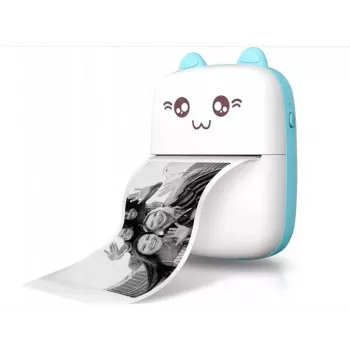 Blun Cat Mini Printer z 11 rolkami papieru termicznego 75mm