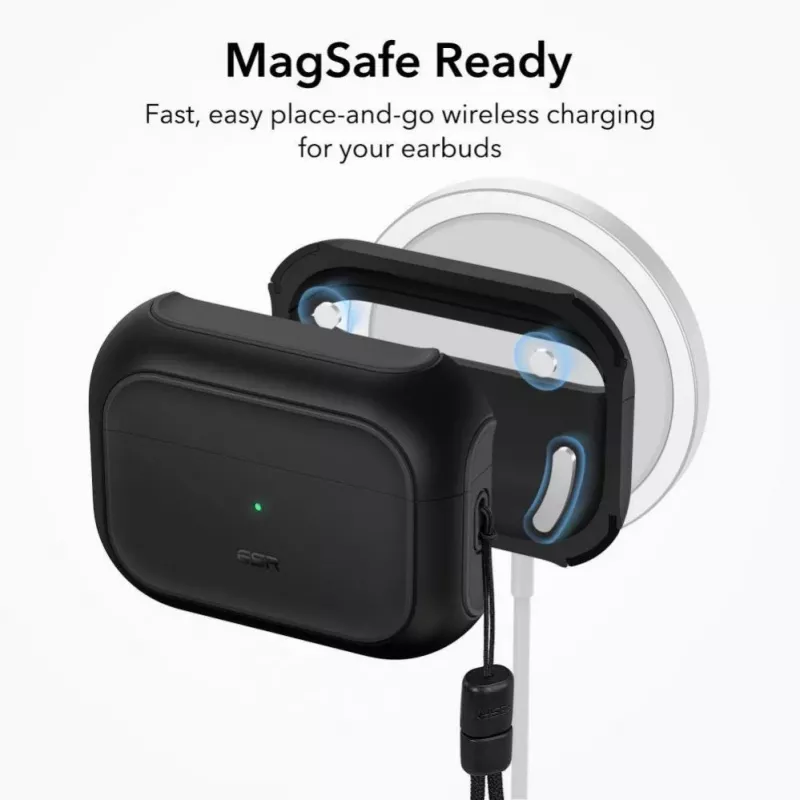 ESR Orbit HaloLock z MagSafe do Apple AirPods Pro 1 / 2 - Czarny