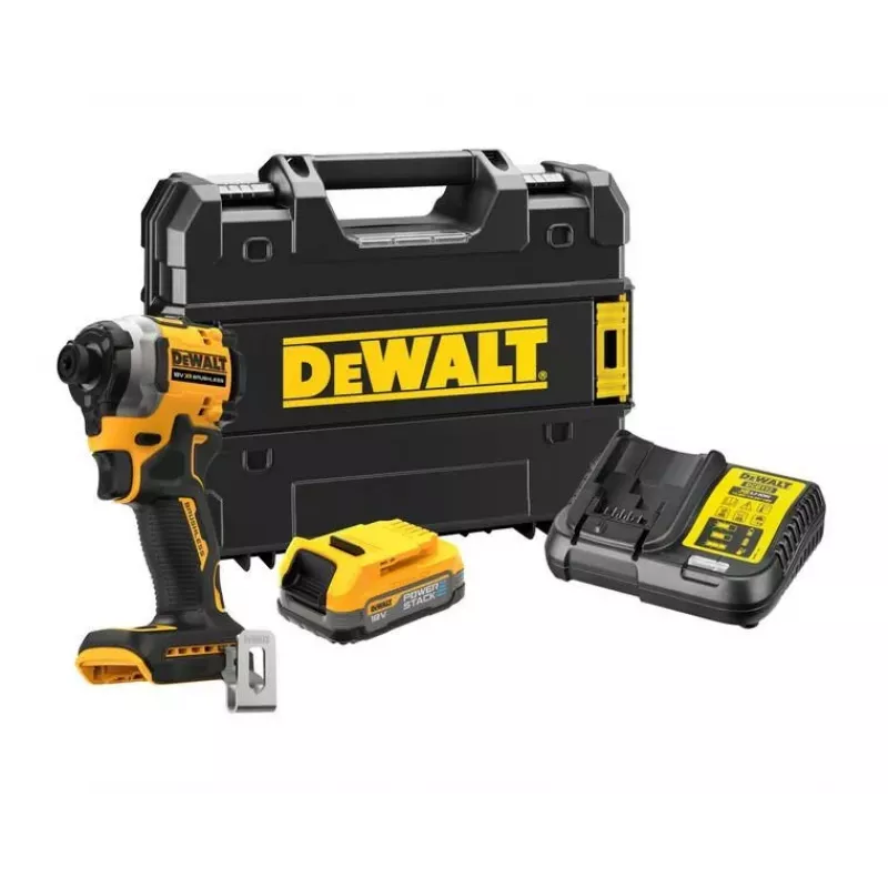 DEWALT DCF850E1T 18V XR Bezszczotkowa Wkrętarka Udarowa 208Nm 1x1.7Ah POWERSTACK TSTAK