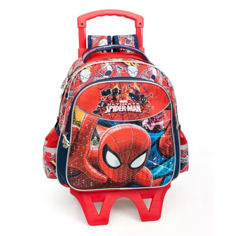 Marvel Premium 2-in-1 Plecak dla Chłopców Ultimate Spiderman 3D Deluxe XL Czerwony
