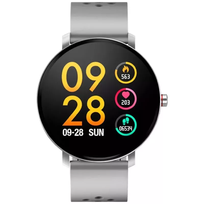 Denver SW-171 Szary Smartwatch z 1.3-calowym wyświetlaczem dotykowym IPS, czujnikiem tętna, IP67, Bluetooth 5.0