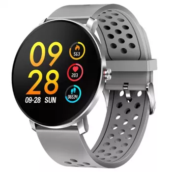 Denver SW-171 Szary Smartwatch z 1.3-calowym wyświetlaczem dotykowym IPS, czujnikiem tętna, IP67, Bluetooth 5.0