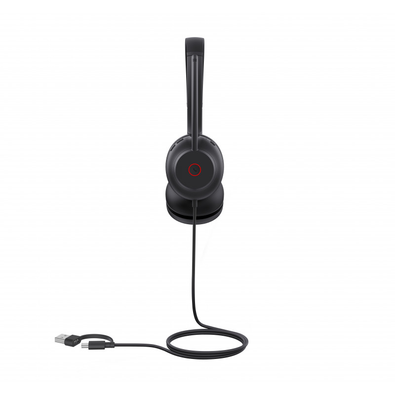 Yealink UH35 Dual UC USB-C/A On-Ear Headset z USB-A/USB-C, czarny