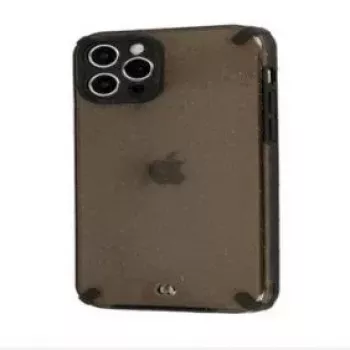 iLike Apple iPhone 12 Pro Max Armor Glitter Case Black