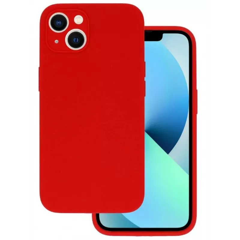 Vennus Samsung Galaxy A22 5G Silicone Lite Back Cover Red