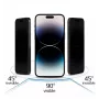 iLike Apple iPhone 15 Pro Max Tempered Privacy Glass Screen Protector Czarny