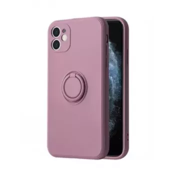 iLike Apple iPhone 14 Pro Max Silicone Ring Case Purple