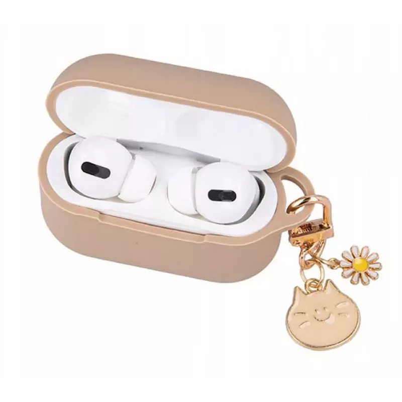 iLike Etui do AirPods Pro 2 Karmel z Zawieszką