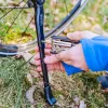 Forever Outdoor Bikes Kickstand - Aluminiowa stopka boczna do rowerów 24-29 cali, czarna