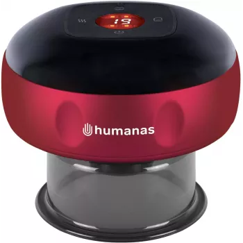 Humanas BB01 Plus Elektroniczny Aparat do Bańki Czerwony