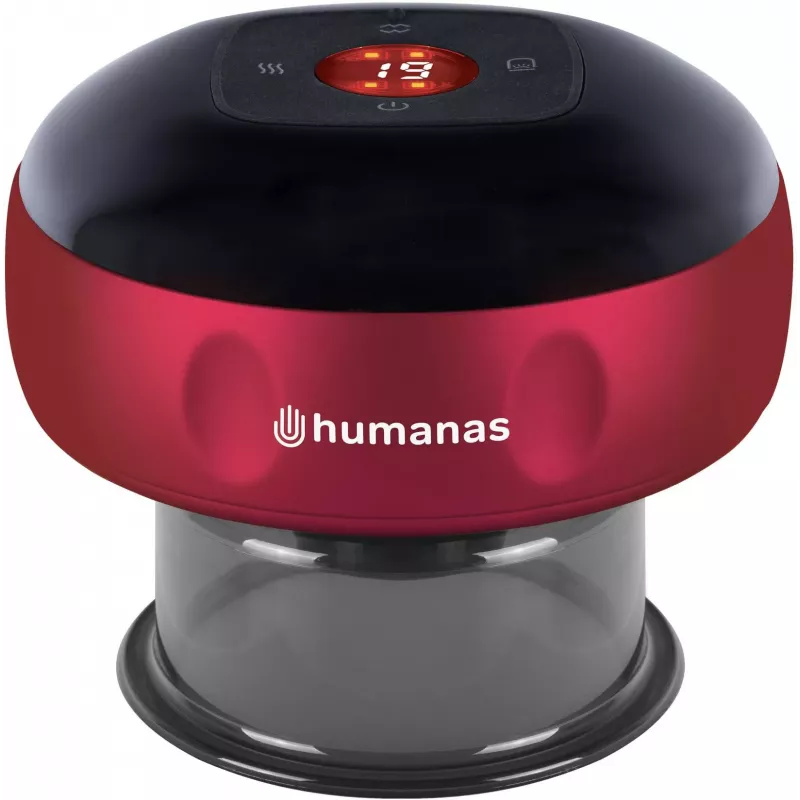 Humanas BB01 Plus Elektroniczny Aparat do Bańki Czerwony