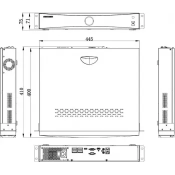 Hikvision DS-7716NXI-K4(D) 16-kanałowy rejestrator DVR/NVR AcuSense, 4K HDMI, 4 SATA, H.265+