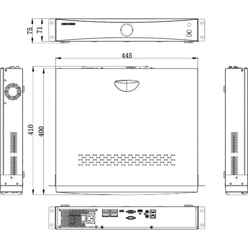 Hikvision DS-7716NXI-K4(D) 16-kanałowy rejestrator DVR/NVR AcuSense, 4K HDMI, 4 SATA, H.265+
