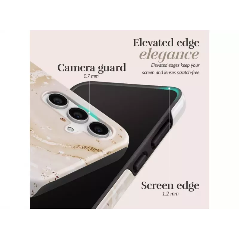 Mio Gold Marble Magsafe Compatible Back Cover Case dla Samsung Galaxy S25 5G