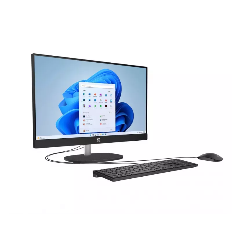 HP 24-cr0332nw All-in-One PC, AMD Ryzen 7 7730U, 23,8 inch Full HD, 16 GB DDR4, 512 GB SSD, Windows 11 Home, Biały
