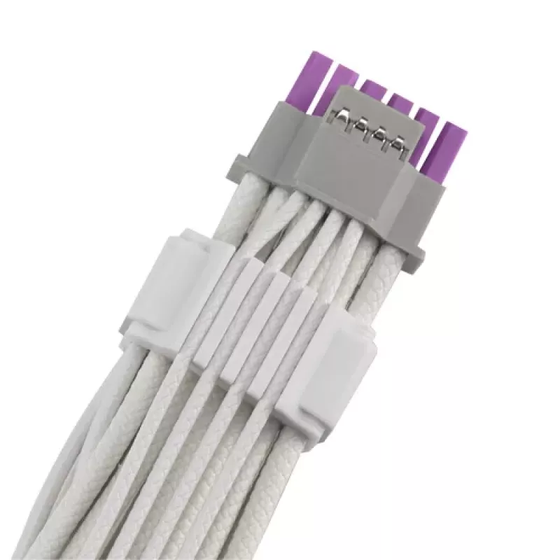 ASUS ROG EQUALIZER White Edition GPU Power Cable - 16-pin 12VHPWR do 3x8-pin PCIe - 700mm Biały