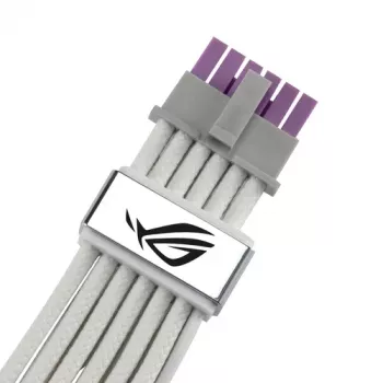 ASUS ROG EQUALIZER White Edition GPU Power Cable - 16-pin 12VHPWR do 3x8-pin PCIe - 700mm Biały