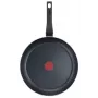 Patelnia TEFAL Easy Plus 24 cm, Uchwyt stały, Czarna, Powłoka tytanowa nieprzywierająca, Nie na indukcję