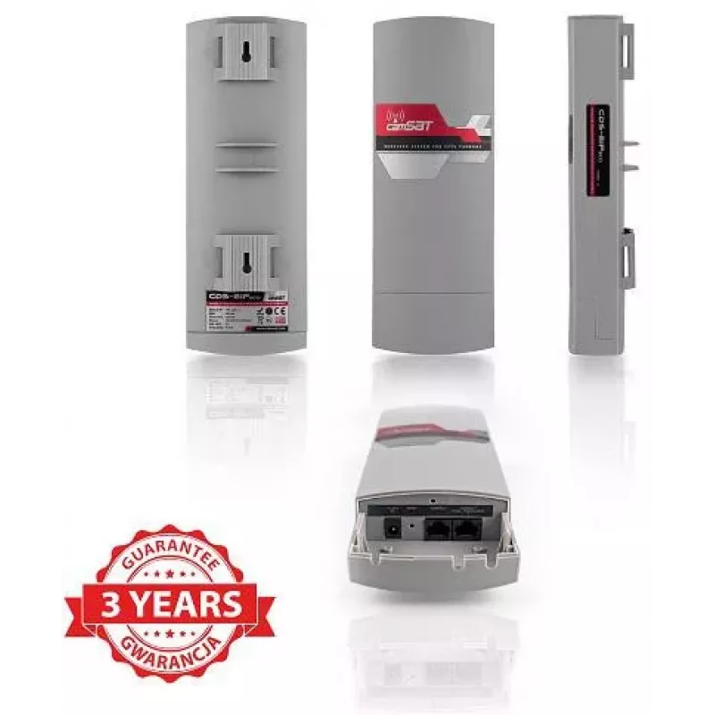 CAMSAT CDS-6IP eco 5 GHz Wireless IP Transmission System / Bridge, 300 Mbps, 16 dBi, 2x RJ-45, PoE, IP65