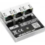 BCS BCS-xPoE3/EXT-AT 3-Portowy Przełącznik PoE+, 2x PoE+ 30W, 1x Uplink, 250m EXTEND, Metal
