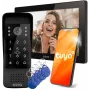 EURA VDP-86A3 10-calowy czarny monitor wideodomofonu z aplikacją Tuya Smart
