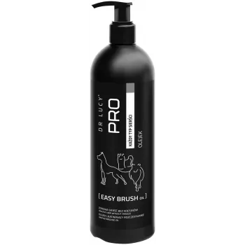DR LUCY PRO EASY BRUSH OIL 0.5 L - Olejek do rozczesywania i kondycjonowania dla psów, do spłukiwania