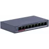 Hikvision DS-3E0109P-E/M(C) 9-portowy przełącznik Fast Ethernet PoE, 8 portów PoE, budżet 65W, niezarządzalny