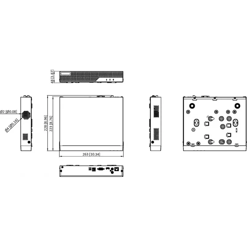 Hikvision HiLook NVR-104MH-C(E) 4-kanałowy rejestrator sieciowy 8MP