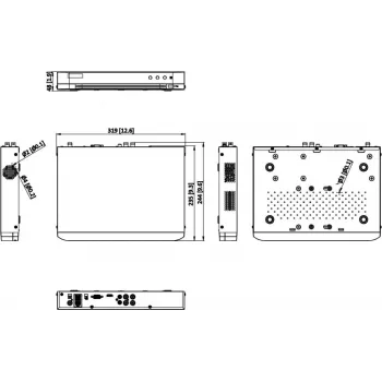 Hikvision iDS-7204HTHI-M1/XT/4A+4/1ALM 4-kanałowy zestaw monitoringu AcuSense 5MP z 4 kamerami