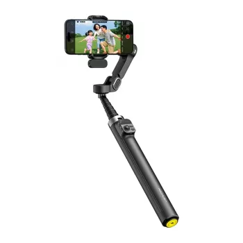 AOCHUAN Smart V3 Smartphone Gimbal z AI Tracking, Dopełnieniem Światła, Pilotem, Statywem, Selfie Stick, Czarny