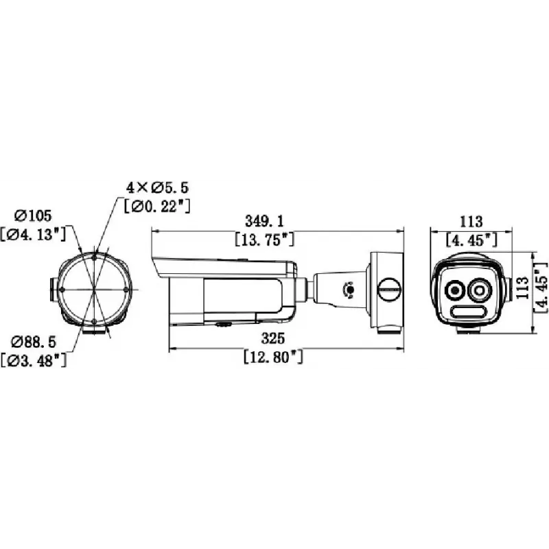 Hikvision HM-TD2618-10/G0/T1A Termiczna i Optyczna Kamera Sieciowa
