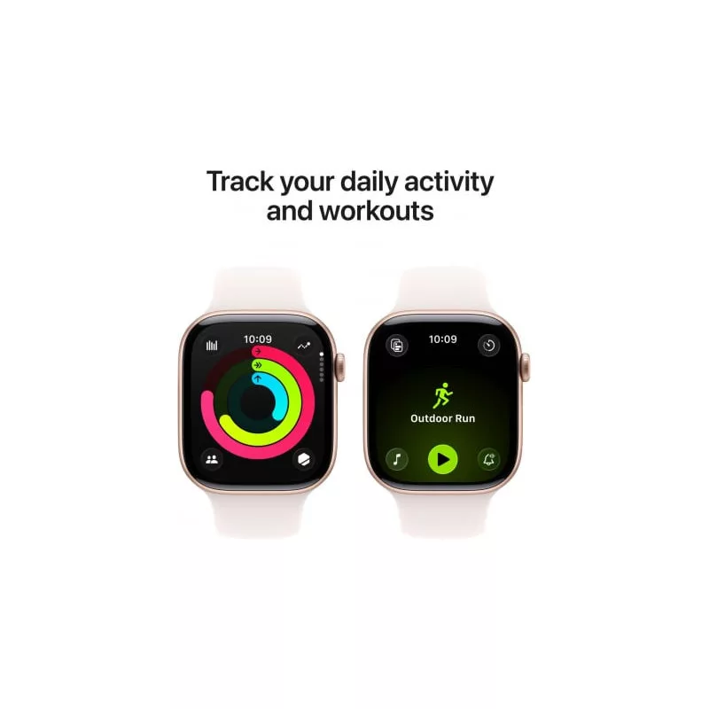 Apple Watch Series 11 GPS 42mm Rose Gold Aluminium Case with Light Blush Sport Band S/M, MEU04ET/A