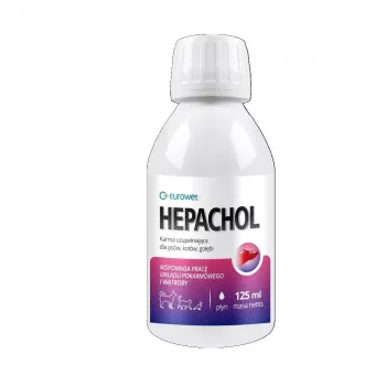 EWE EUROWET Hepachol Wspomaganie wątroby dla psów i kotów - 125ml