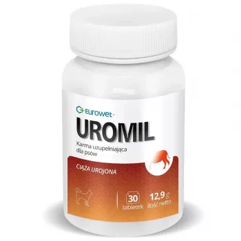 EUROWET Uromil Wsparcie dróg moczowych dla psów i kotów - 30 tabletek