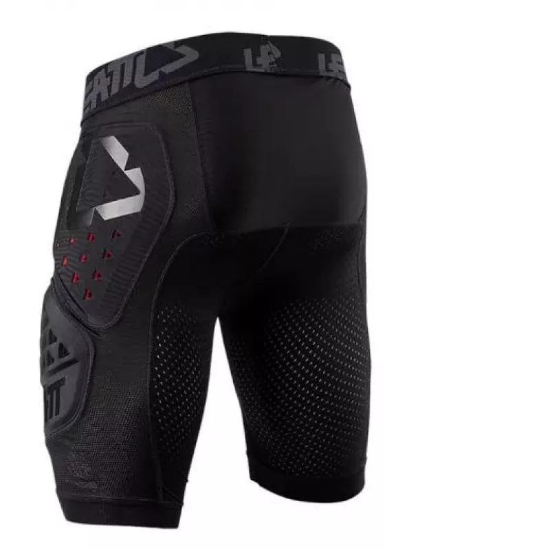 LEATT Impact Shorts 3DF 3.0 z ochraniaczami, rozmiar L, czarny