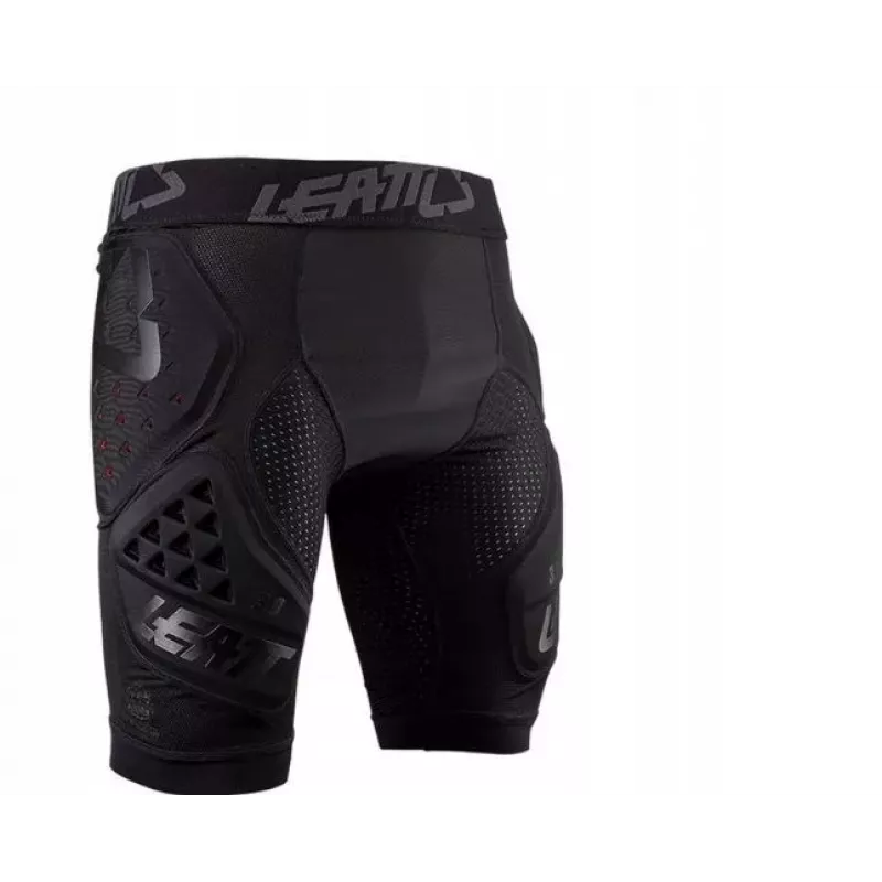 LEATT Impact Shorts 3DF 3.0 z ochraniaczami, rozmiar L, czarny