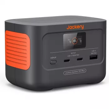 Jackery Explorer 100 Plus Przenośna Stacja Zasilania 99,2Wh LiFePO4 Czarno-Pomarańczowa